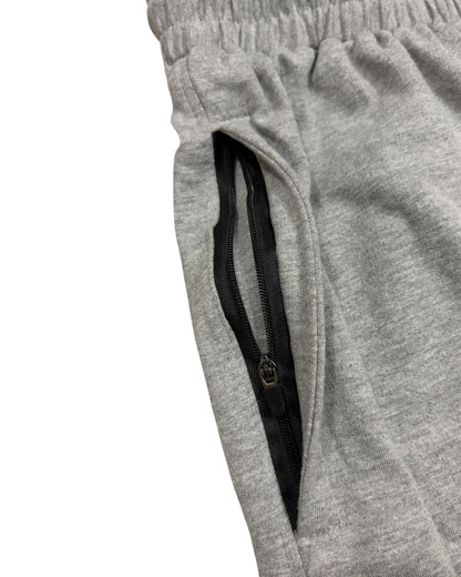 Baggy Cotton Sweatpants 300 GSM - Melange Grey