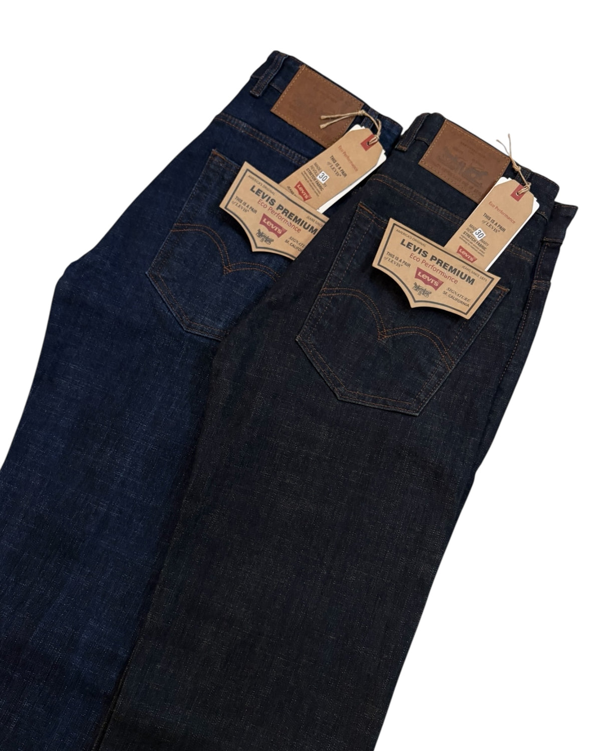 Raw Wash Bootcut Fit Jeans - Denim Blue