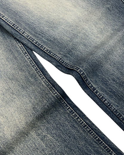 Blue Vintage Fade Wide Fit Denim