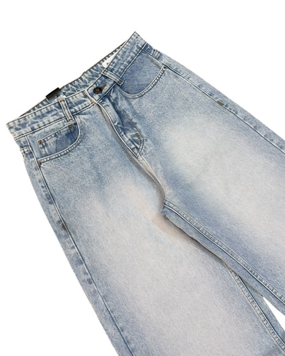 Stone Wash Blue Super Baggy Fit Jeans