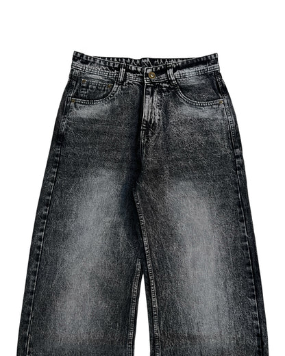 Grunge Grey Wide Fit Denim