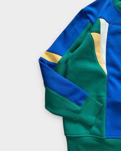 Team Brazil Panel Crewneck "400+ GSM" - Green/Blue
