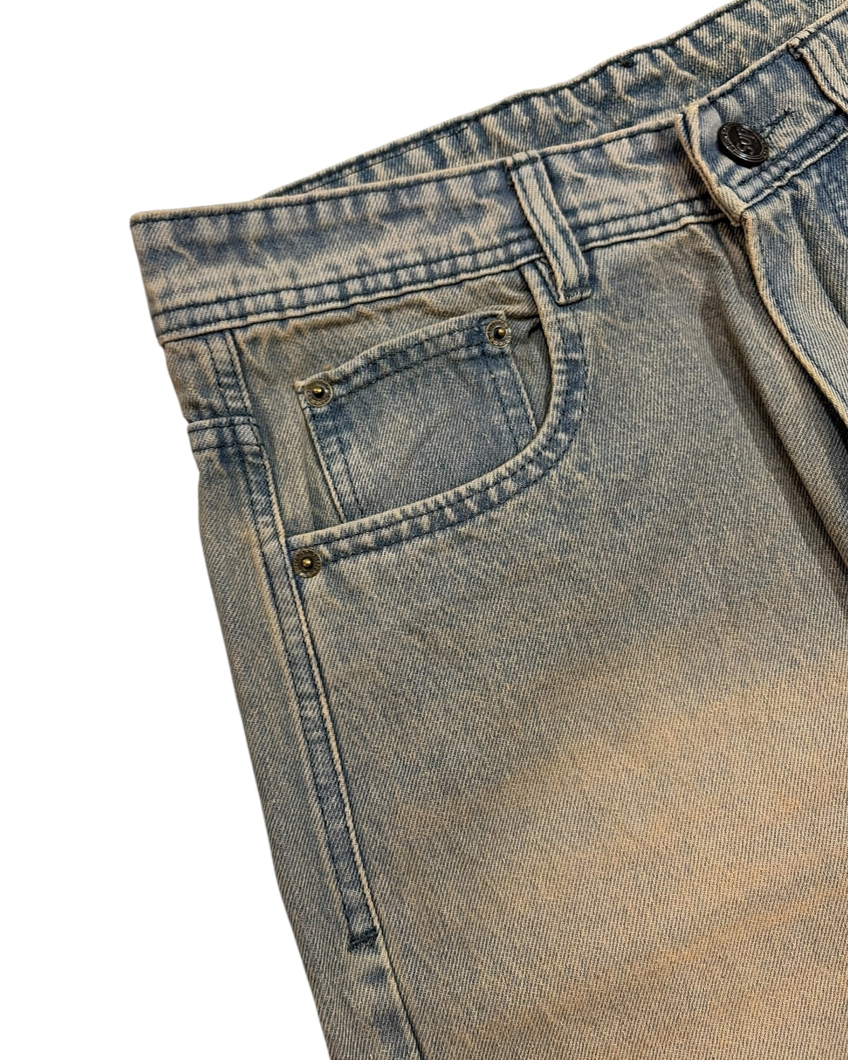 Rust Wash Baggy Wide Fit Jeans