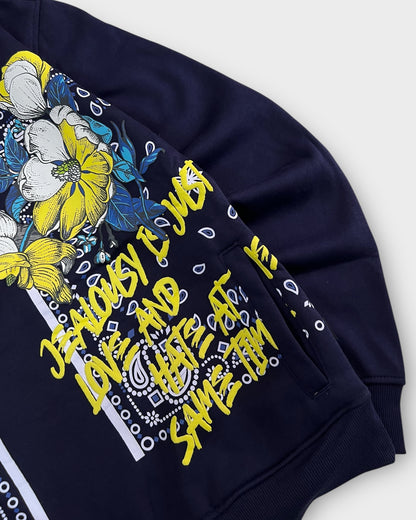 Regular Fit 310 GSM Cozy Hoodie - Navy Blue