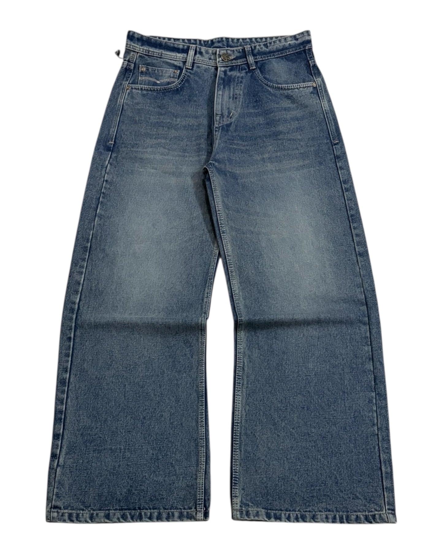 Light Dusty Blue Baggy Wide Fit Jeans