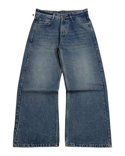 Light Dusty Blue Baggy Wide Fit Jeans