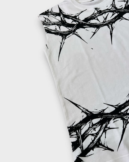 Dark Art Boxy Oversized Tank Top