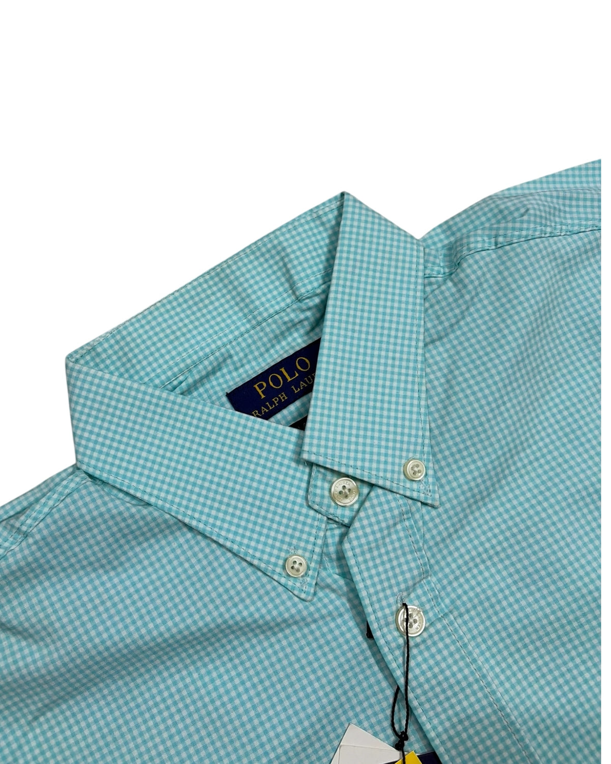 Micro-check Cotton Shirt - Sea Green