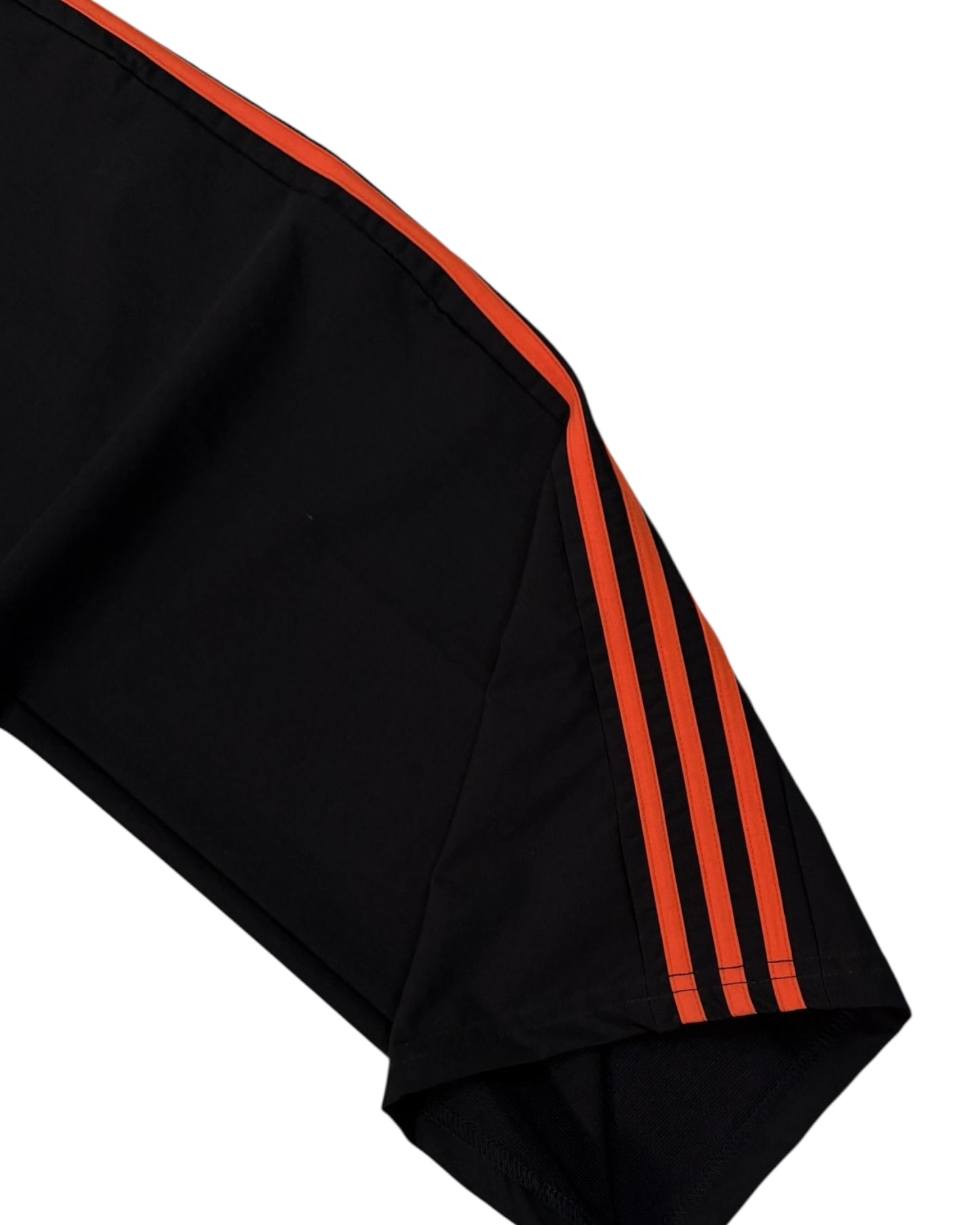 Relaxed Baggy Stripes Track Pant - Black/Orange