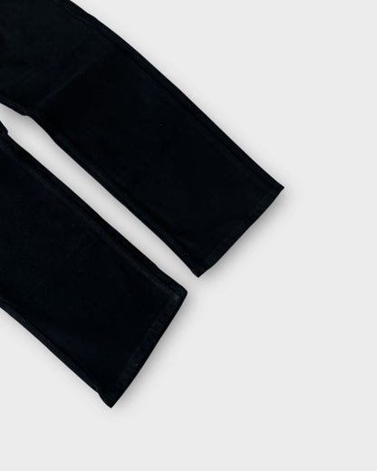 Solid Midnight Black Relaxed Straight Super Soft Denim