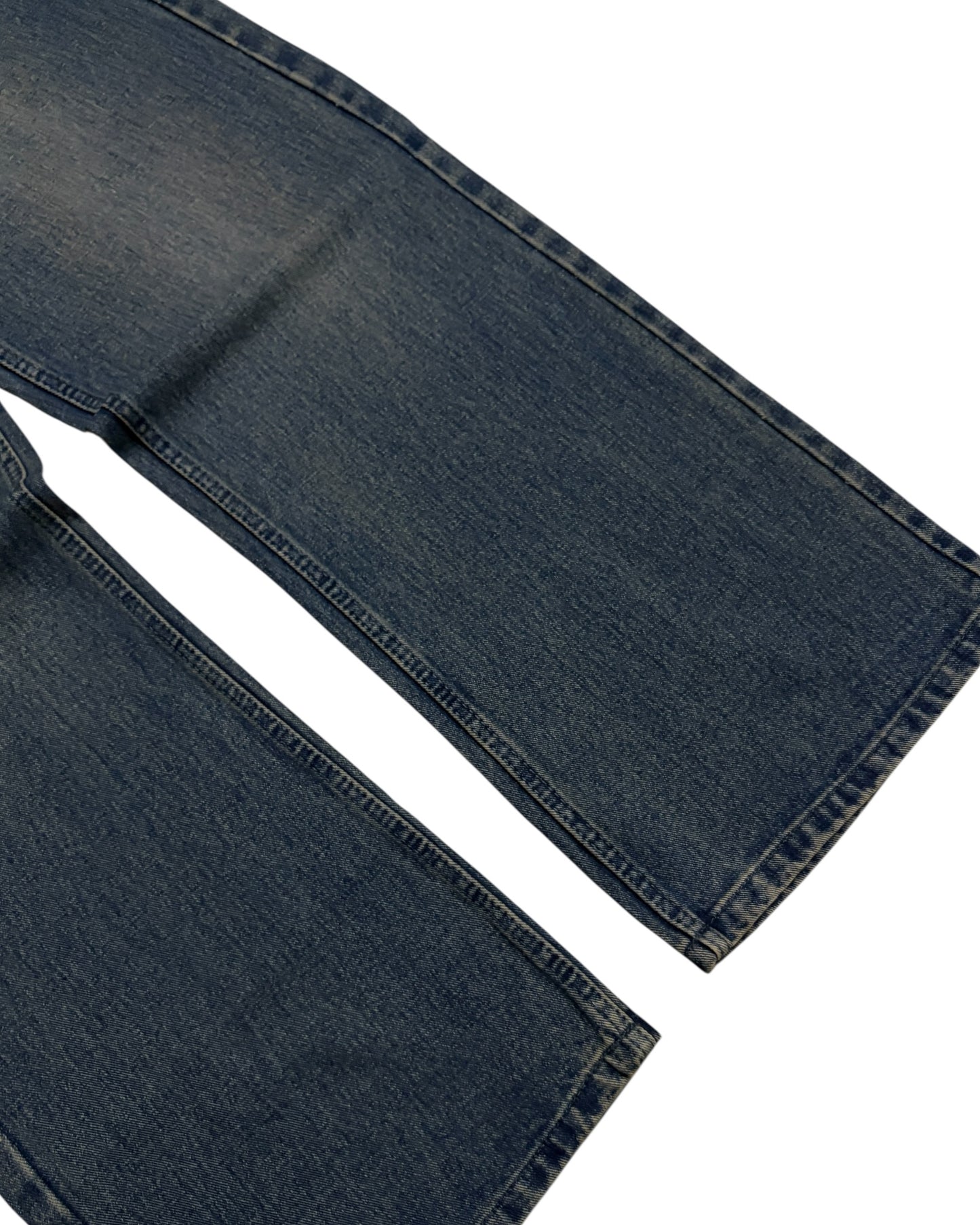 Dusty Vintage Blue Faded Wide Fit Jeans