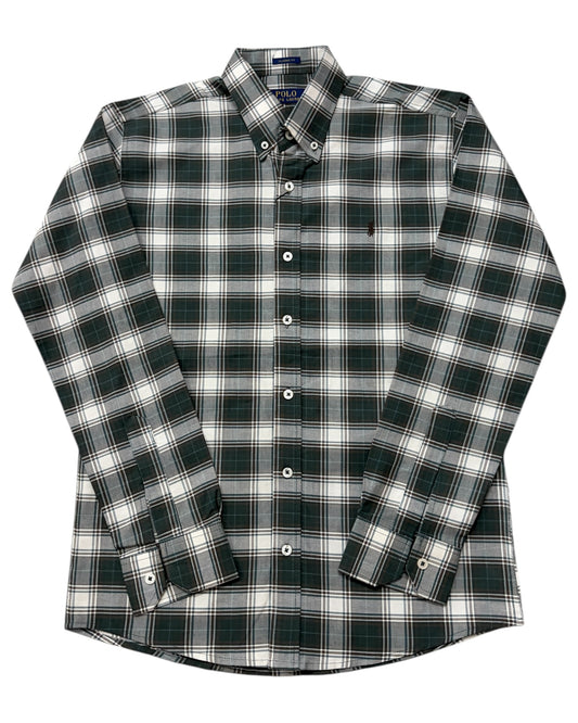 Check Pure Cotton Flannel Shirt - Green