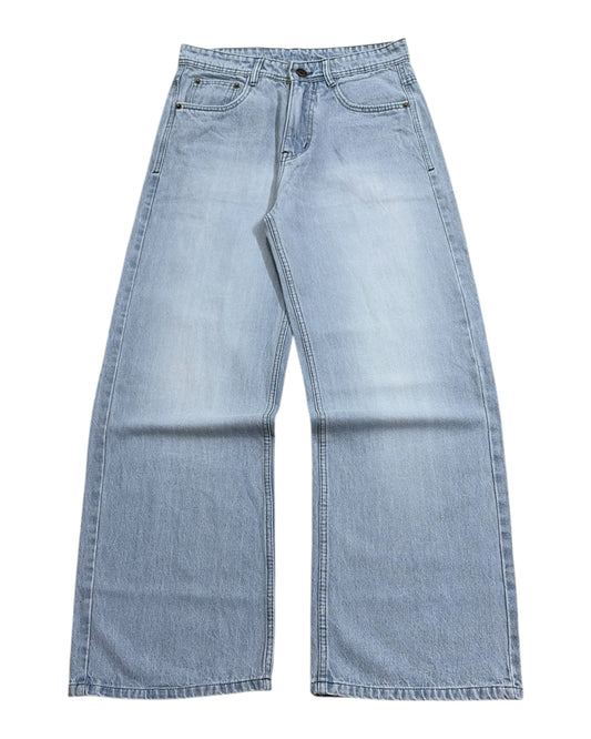 Ice Blue Baggy Wide Fit Jeans