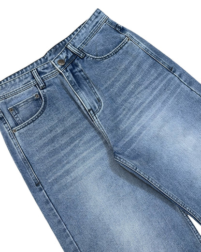 Light Blue Vintage Straight Wide Fit Jeans