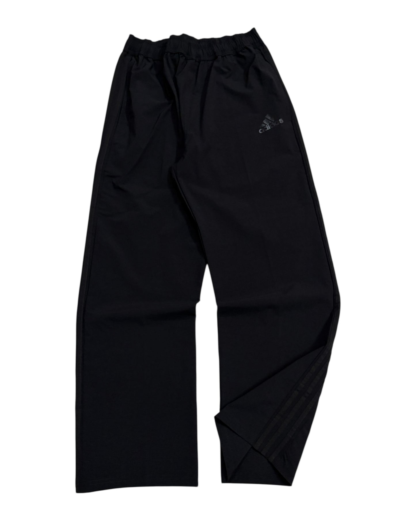 Relaxed Straight Stripes Track Pant - Full Black