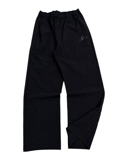 Relaxed Straight Stripes Track Pant - Full Black
