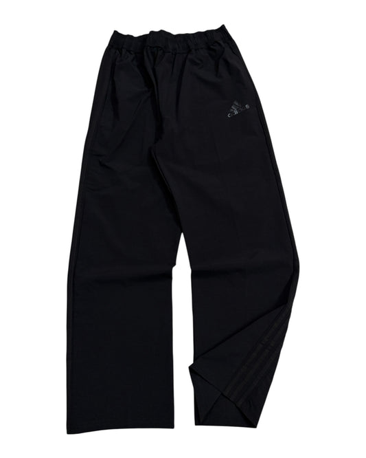 Relaxed Straight Stripes Track Pant - Full Black