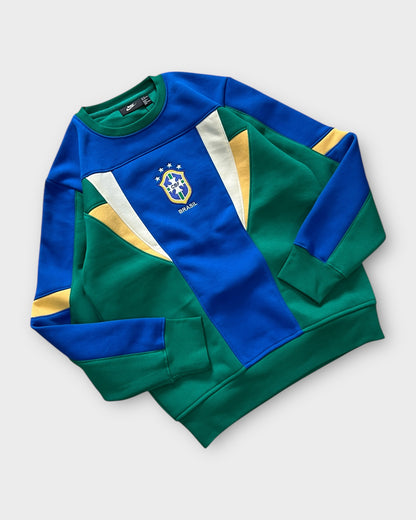 Team Brazil Panel Crewneck "400+ GSM" - Green/Blue