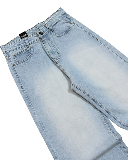 Cloudy Ice Blue Super Baggy Wide Fit Jeans