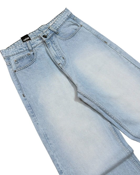 Cloudy Ice Blue Super Baggy Wide Fit Jeans