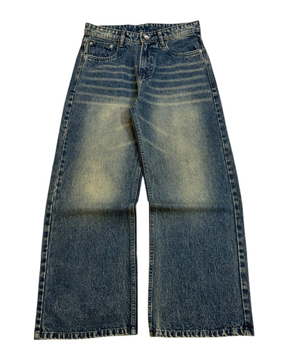 Smoky Vintage Wash Wide Fit Jeans