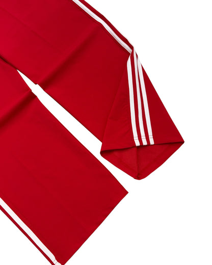 Baggy Stripes Track Pant -Red