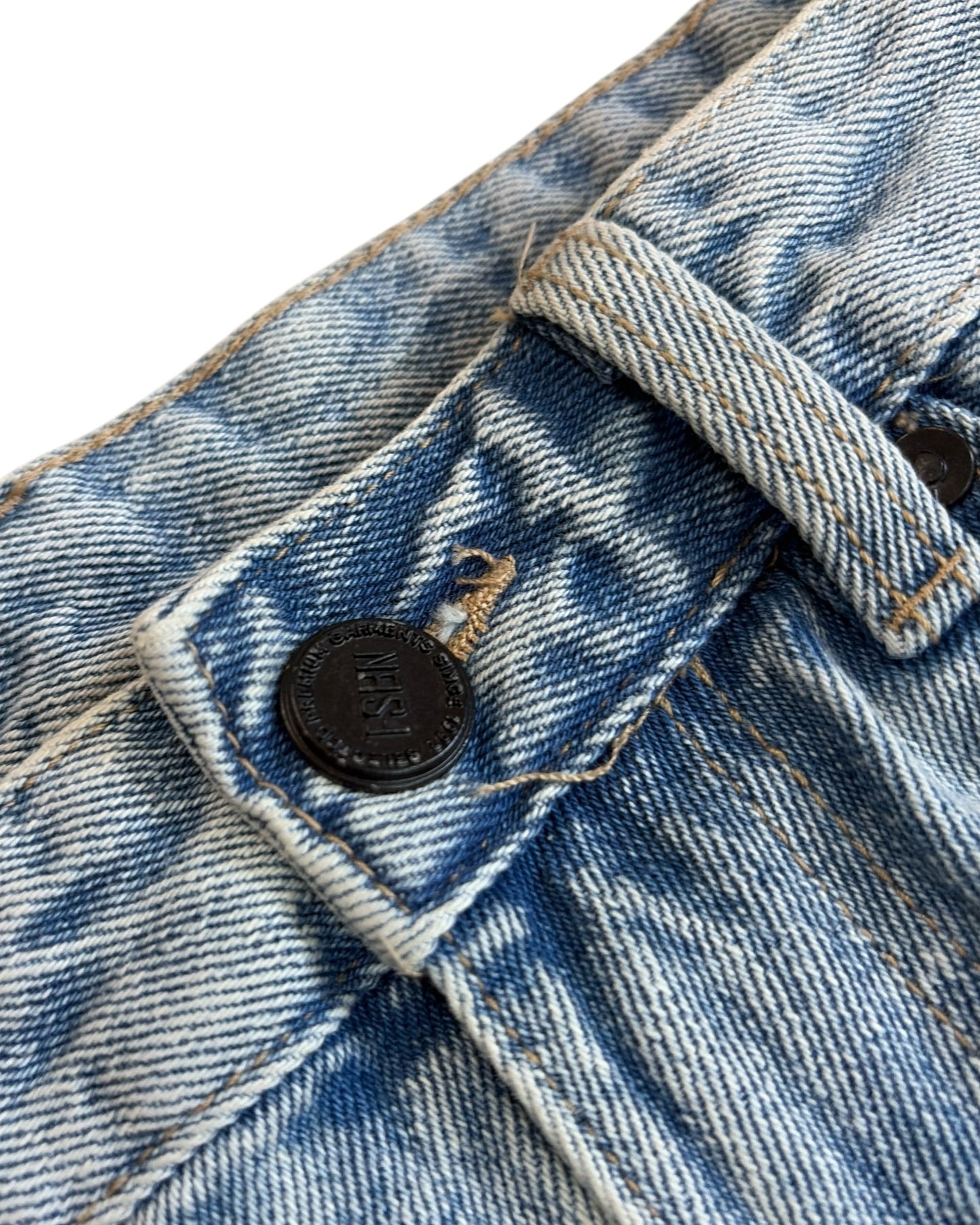 Original Star Frayed Baggy Jeans - Blue