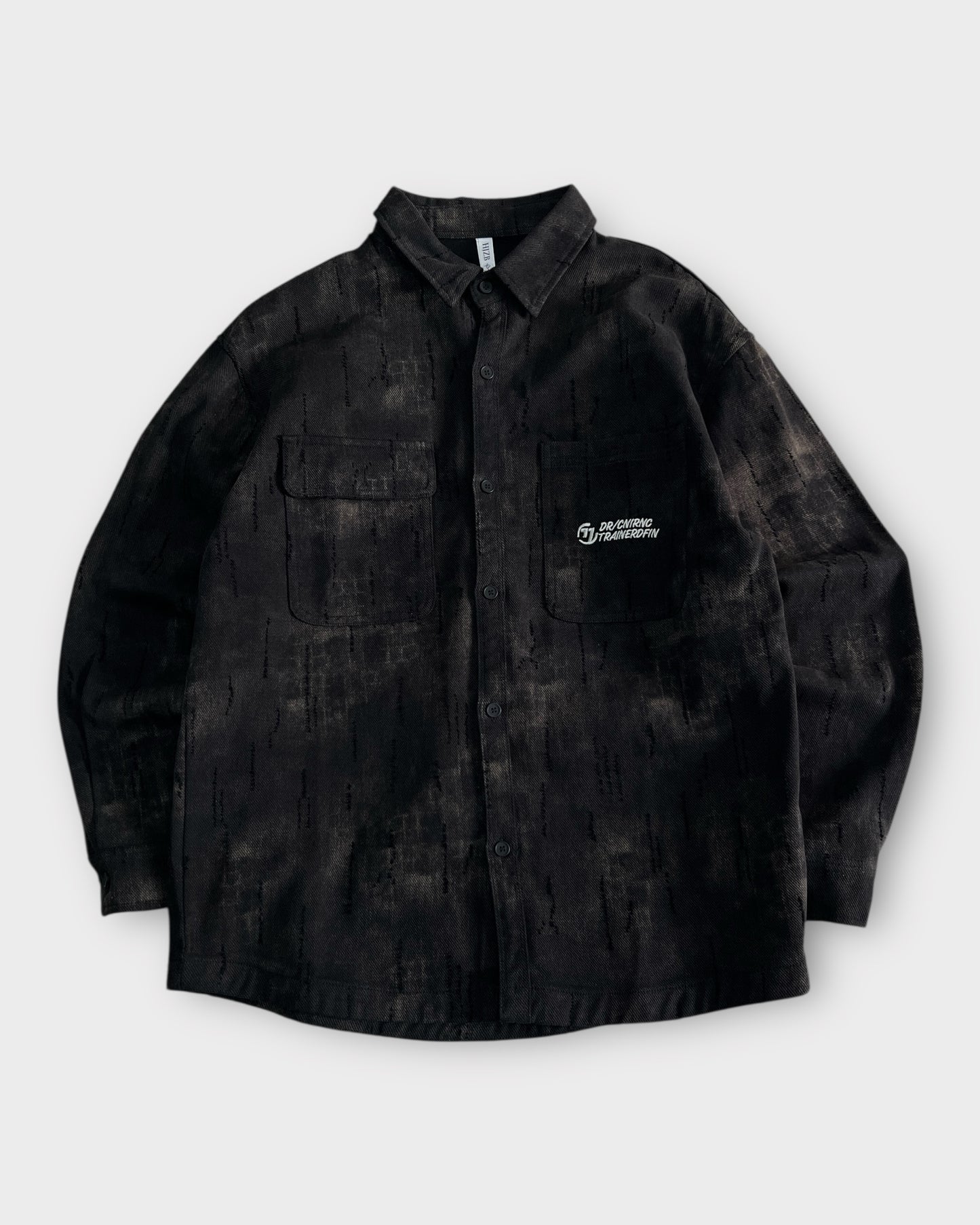 Faded Noir Denim Shacket