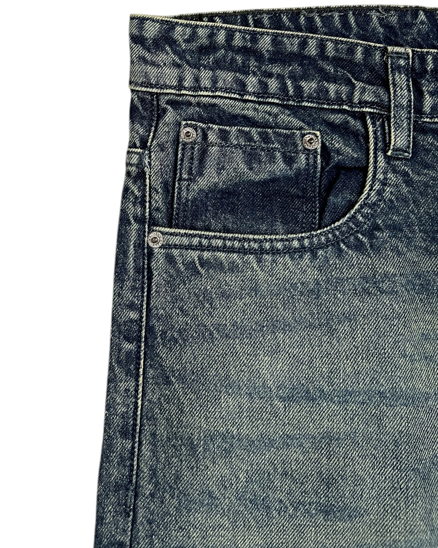 Smoky Vintage Wash Wide Fit Denim