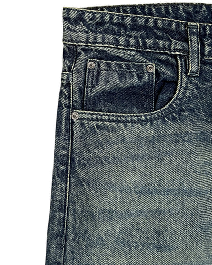 Smoky Vintage Wash Wide Fit Denim