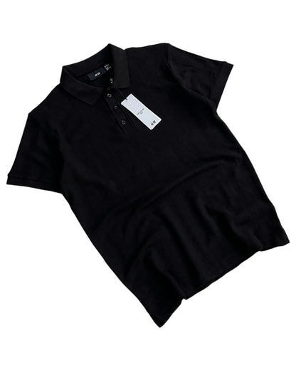Knitted Cotton T-shirt - Black