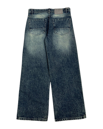 Smoky Vintage Wash Wide Fit Denim