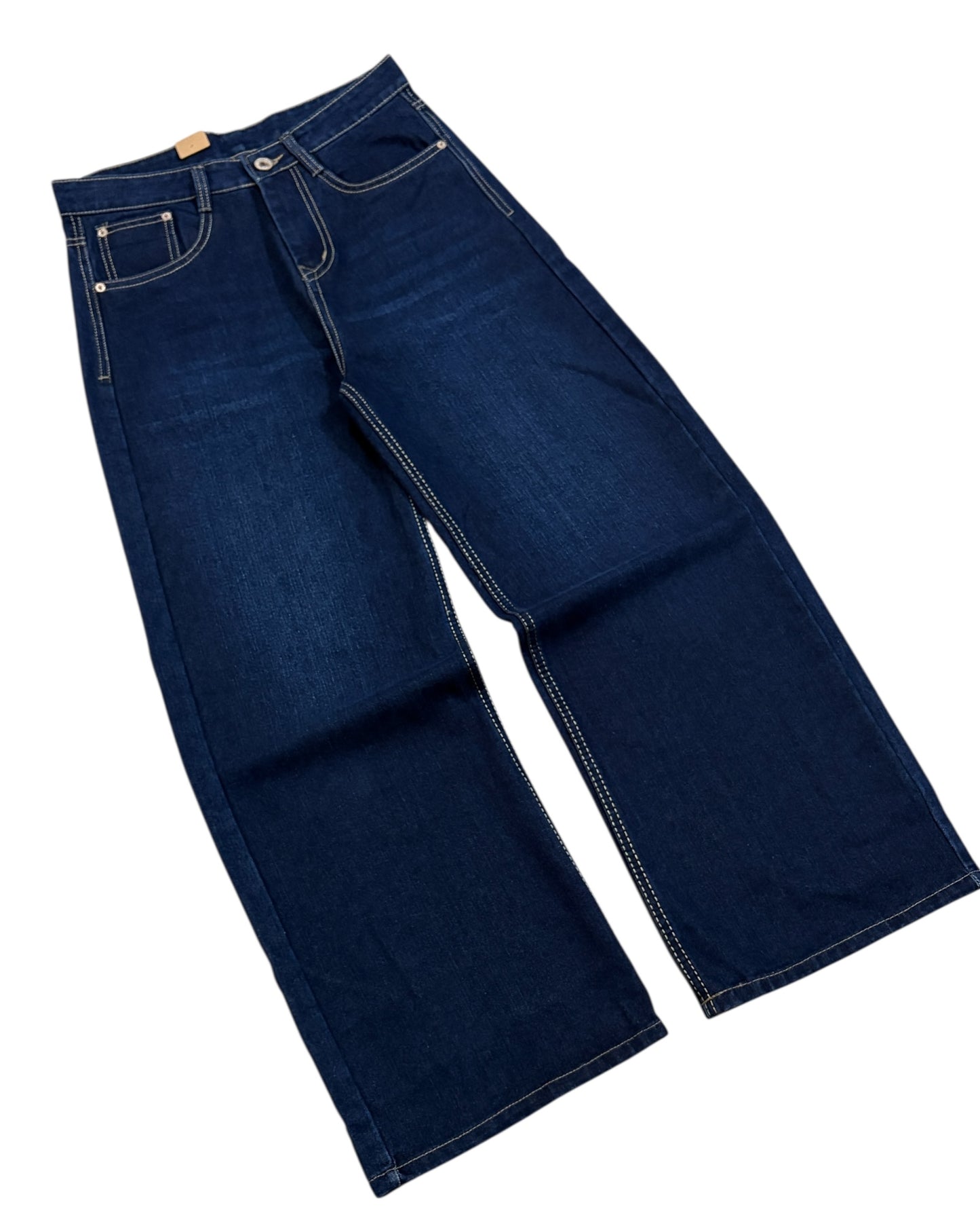 Dark Indigo Wide Fit Jeans