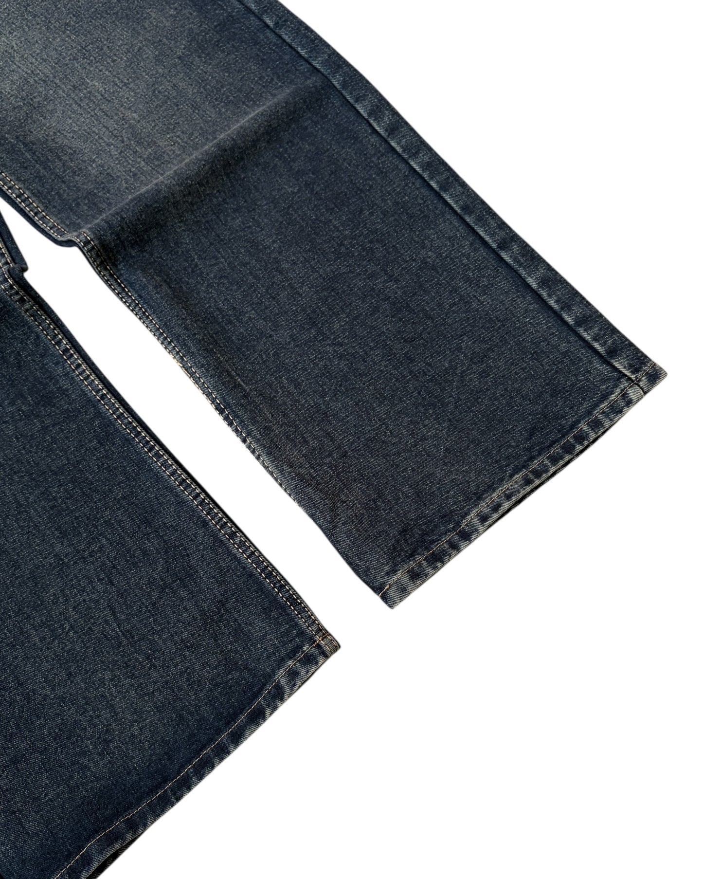 Dark Ash Blue Wide Fit Jeans