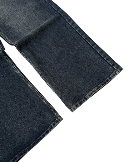 Dark Ash Blue Wide Fit Jeans