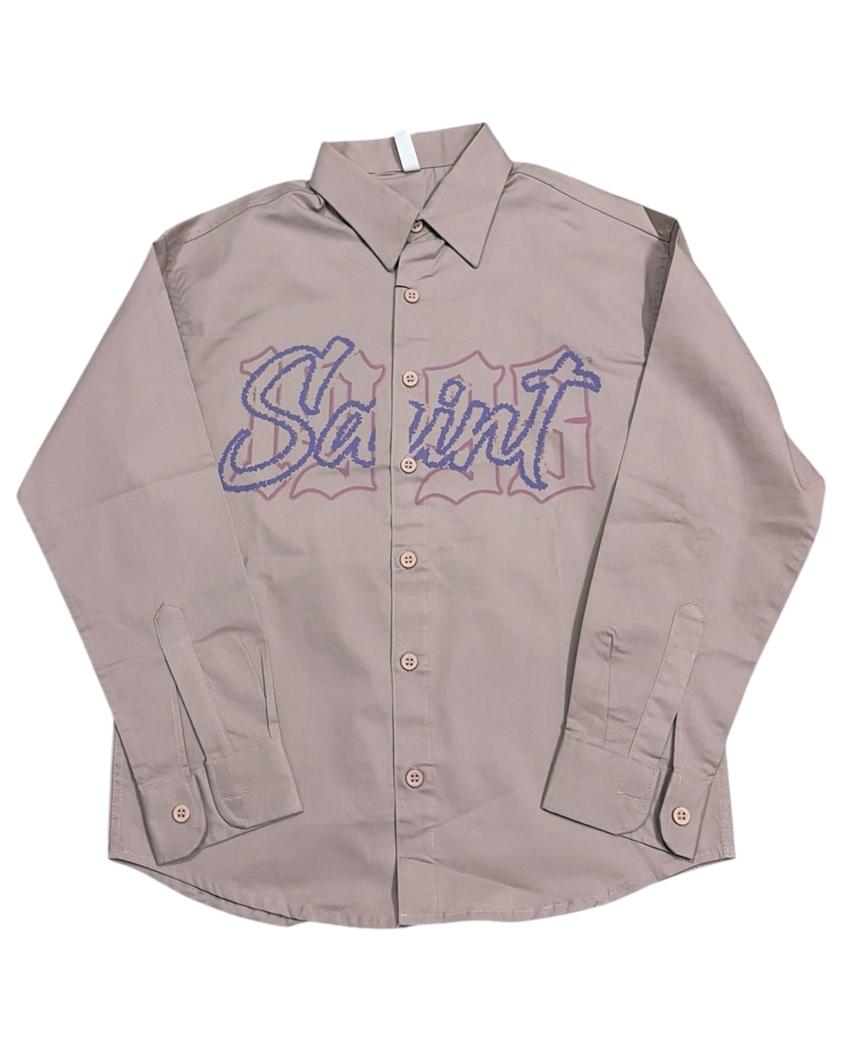 Saint Heavy Loose Baggy Shirt - Dusty Pink