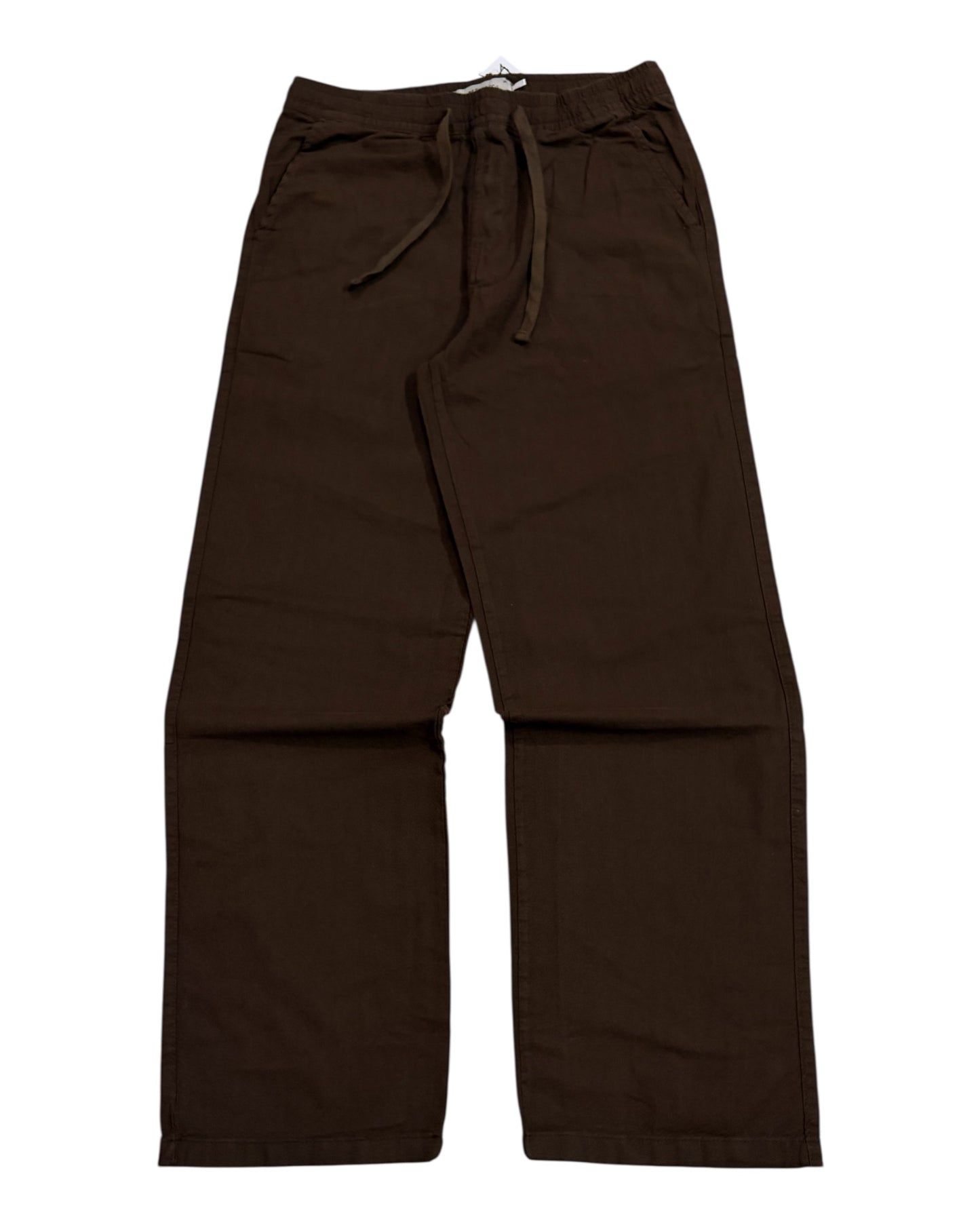 Linen Baggy Pants - Dark Brown