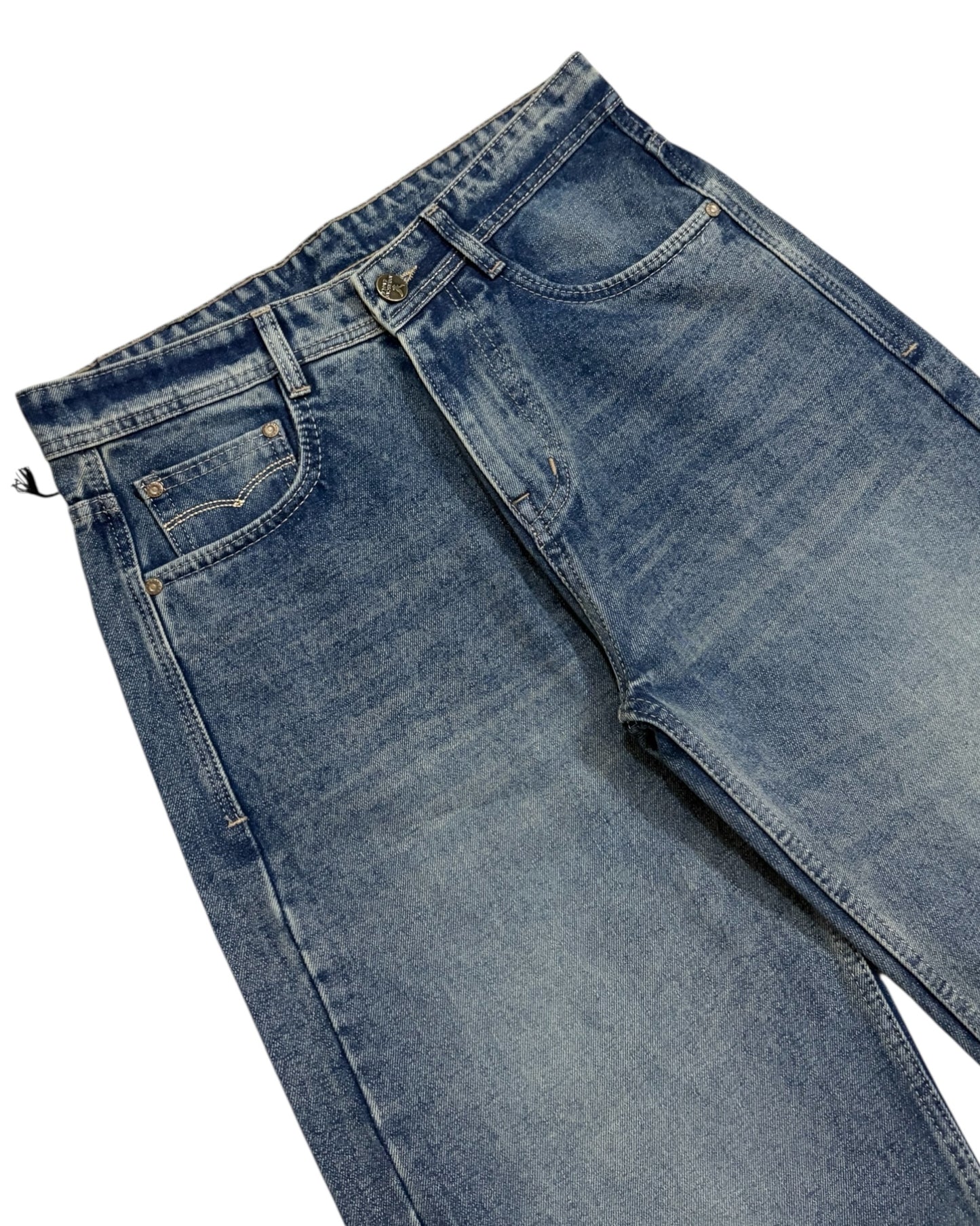 Light Dusty Blue Baggy Wide Fit Jeans