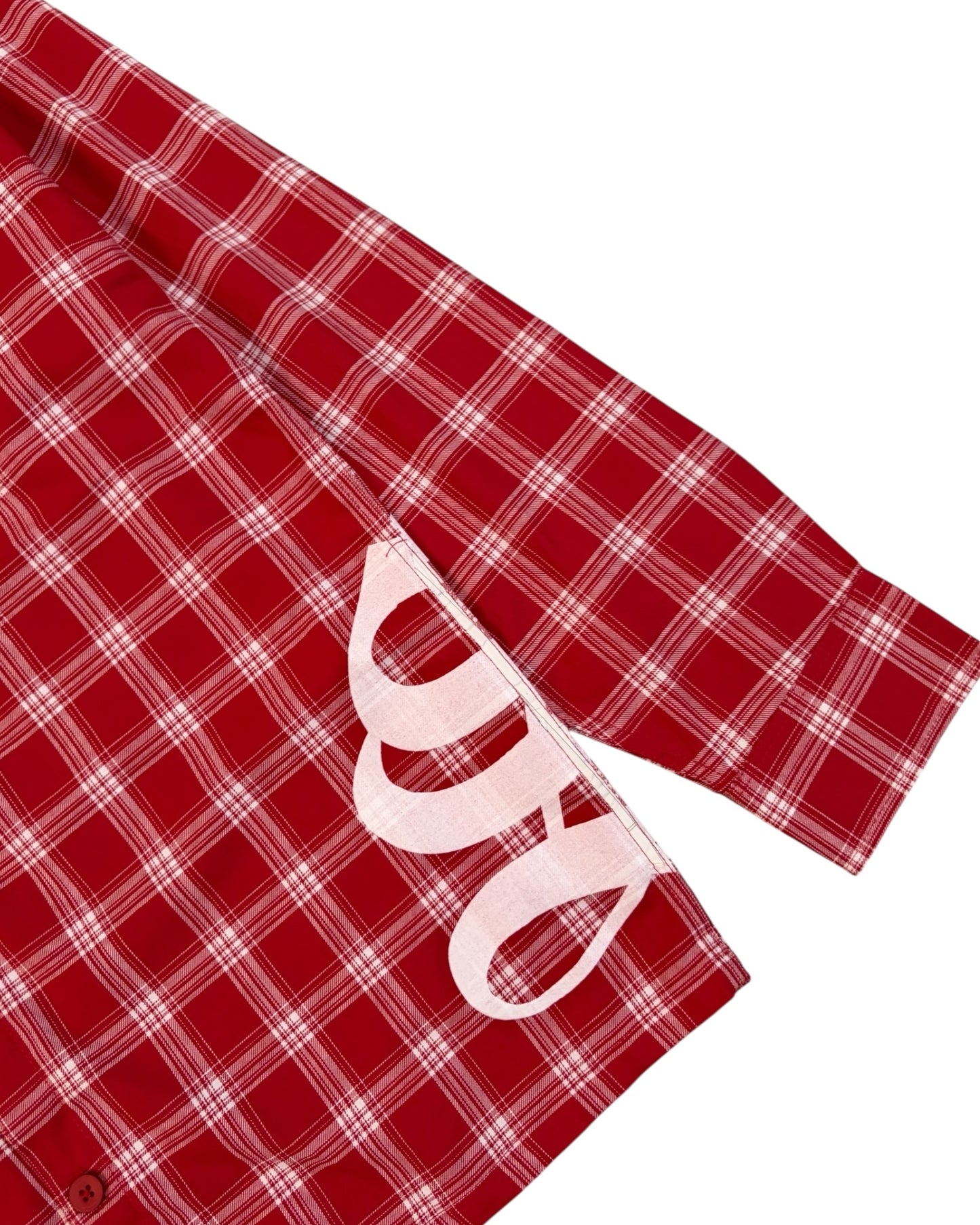 Red Saint Cult Boxy Check Shirt