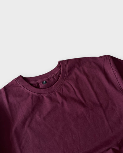 Smooth "200" GSM T-shirt - Maroon Red