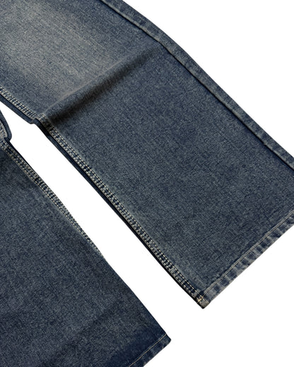 Dusty Ash Blue Wide Fit Jeans