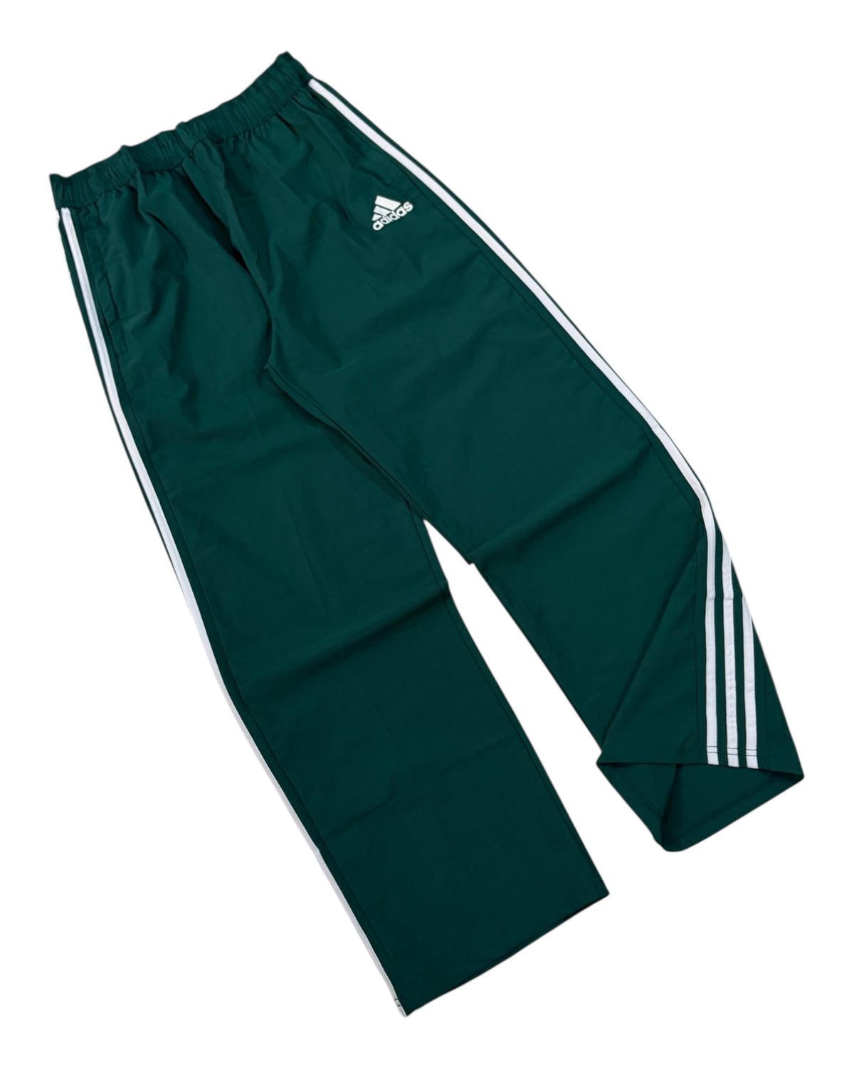 Relaxed Baggy Stripes Track Pant - Dark Green