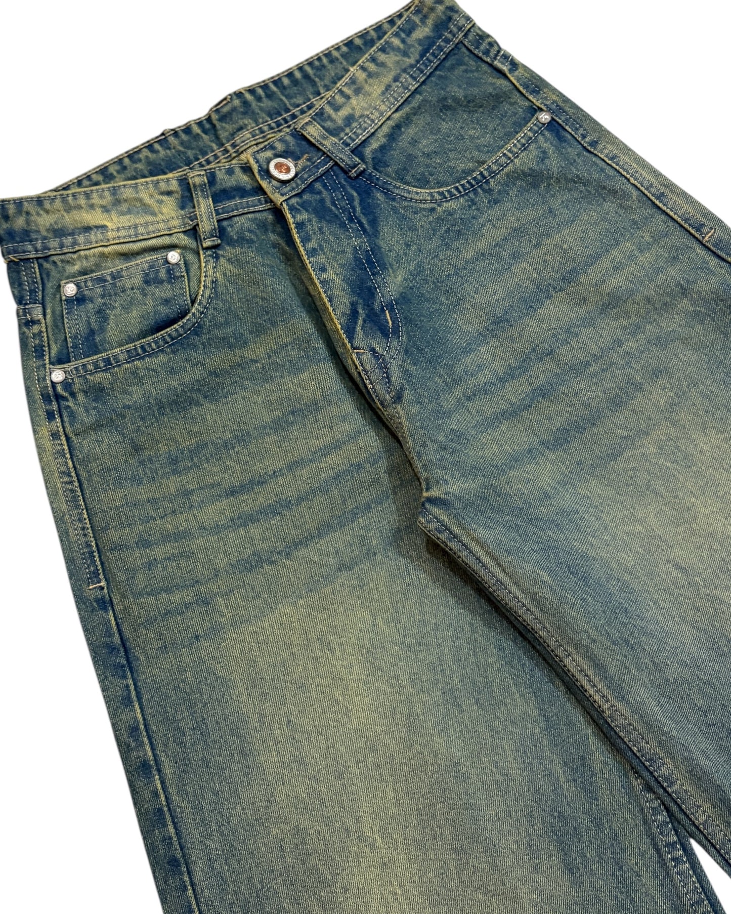 *Latest Release* Super Wide Fit Tint Green Jeans