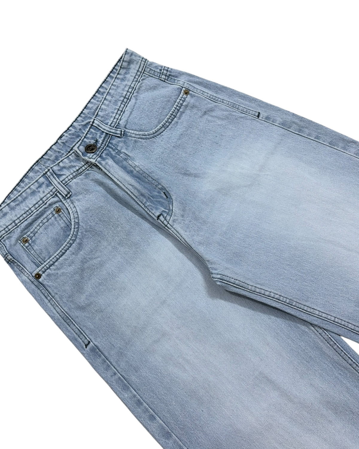 Ice Blue Baggy Wide Fit Jeans