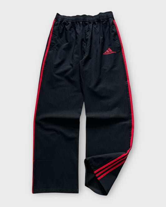 Baggy 3 Stripes Track Pant - Black/Red