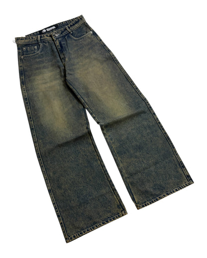 *Latest Release* Super Wide Fit Dirty Wash Jeans