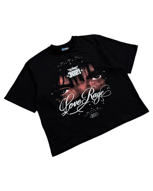 Boxy Fit Half Sleeve T-shirt - Love Rage