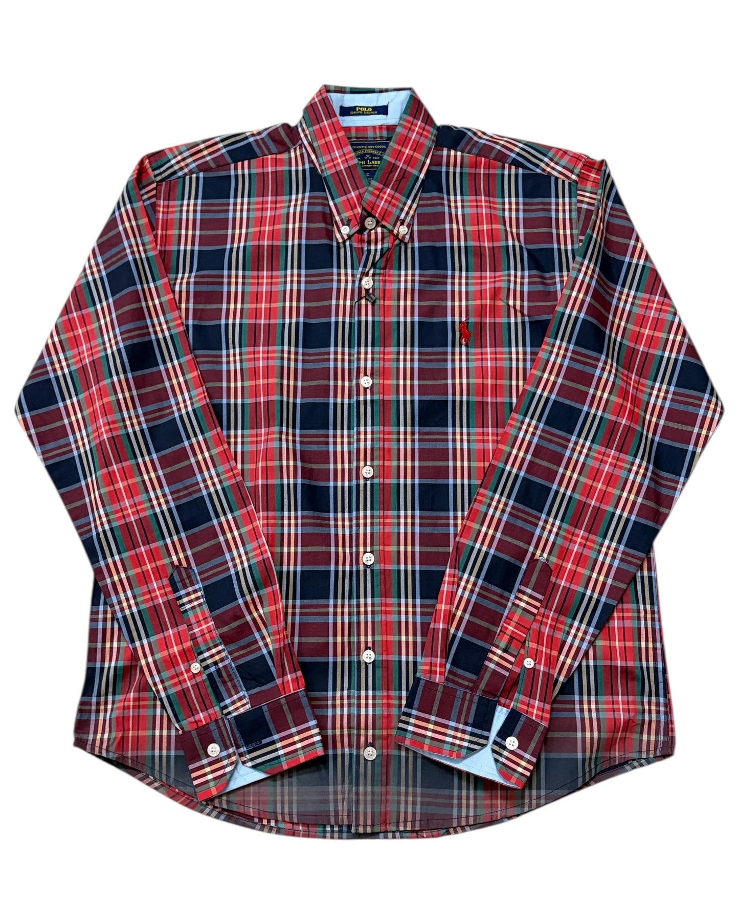 2 Shade Check Cotton Shirt -Red