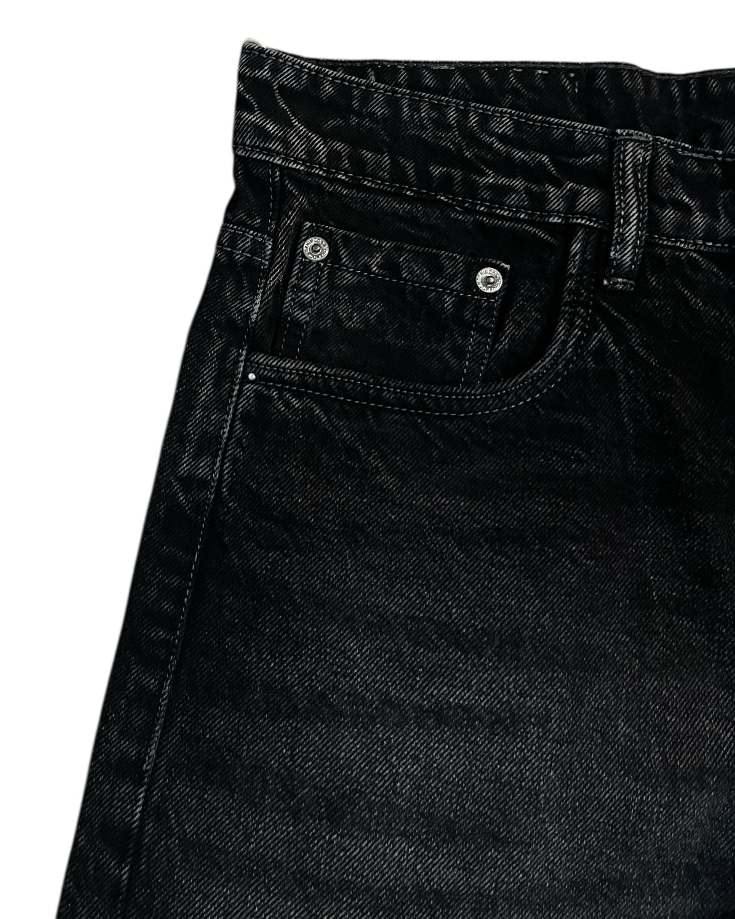 Dark Carbon Wash Wide Fit Denim