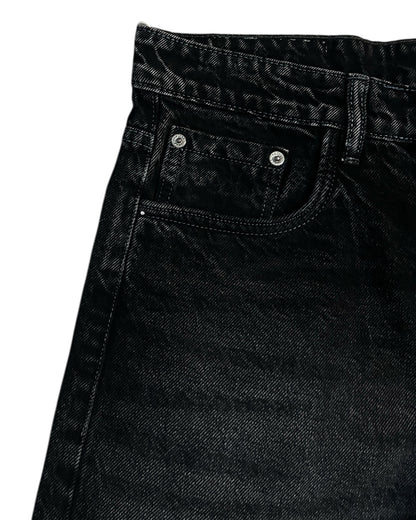 Dark Carbon Wash Wide Fit Denim